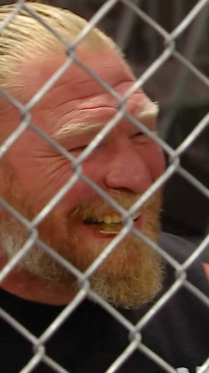 Brock Lesnar just locked @oba_of_wwe inside HELL in a CELL! 👀⛓️ #WWERaw