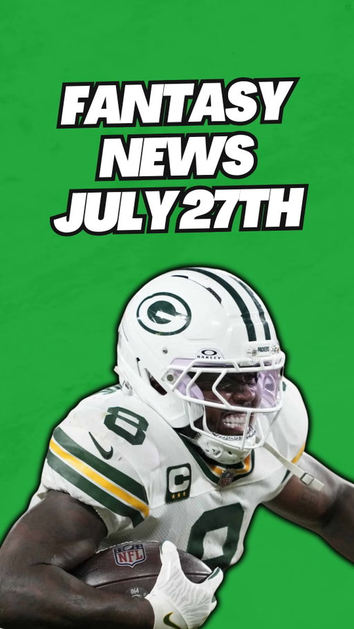 Fantasy Football News July 27th #fantasyfootball #underdog #fantasyfootballdraft #fantasyfootballadvice #nfl #nflfantasy #fantasynews #nflfantasyfootball #fyp