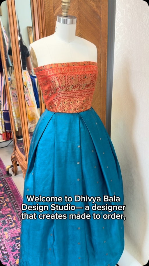 Located in Seattle’s Queen Anne neighborhood, Dhivya Bala Design Studio is an atelier founded by South Indian designer Dhivya Balasubramanian, dedicated to bespoke, slow-fashion craftsmanship and sustainable dressmaking. Specializing in custom bridal and formalwear, the studio is renowned for reimagining pre-loved, vintage, and heirloom South Asian saris—as well as carefully sourced Indian textiles—into tailored Western silhouettes like gowns, cocktail dresses, and suits. By combining French pattern-making and draping techniques with zero-waste philosophy, the studio offers a collaborative, appointment-only experience where every piece is made to measure, blending East-meets-West heritage with modern sustainability.