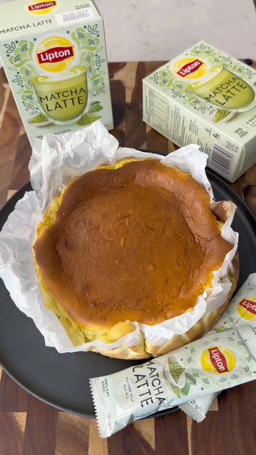 When Lipton asked me to try their new @liptonaus Matcha Latte, I naturally had to make a cake with it, my Burnt Basque Cheesecake using a couple of sachets of Lipton Matcha Latte.

Ingredients 

450 grams cream cheese
1 cup thickened cream
3 eggs
2 Tablespoons Plain Flour
3/4 cup of sugar
2 sachets of Lipton Matcha Latte
1 teaspoon vanilla extract
Pinch of salt

Mix the cream cheese till it’s creamy, add the sugar and Matcha Sachets and mix for 30 seconds and then add one egg at a time mixing in between. Add the flour, salt and vanilla extract and finally pour in the cream and mix. 
Air Fry for 25-30 min on 160. In a normal oven cook for 35-40 min on 170. Let it cool and refrigerate and let to set for a few hours.

#TeaTime #TeaRecipe #LiptonAUS #PaidPartnership