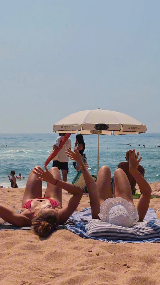 Beach & your best friend what else do you need