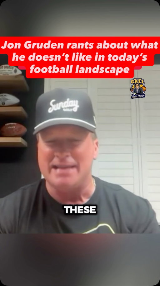 Nobody loves football more than Jon Gruden. But there are (more than) a few things about today’s game that don’t sit well with him. 

New episode of On The Call with Jake Marsh is LIVE! Link in bio to watch/listen.