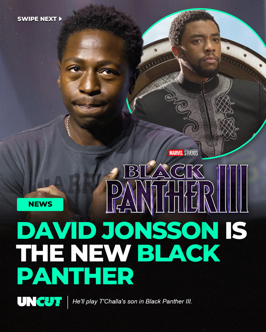 David Jonsson has officially been cast as Prince T'Challa II in Black Panther III 🖤🐾⁠
⁠
The British actor is best known for Rye Lane, Industry, and playing Andy in Alien: Romulus. He called the new role “a privilege” and “an honour” after director Ryan Coogler announced the casting at San Diego Comic-Con 🔥⁠
⁠
What do y'all think⁉️👀