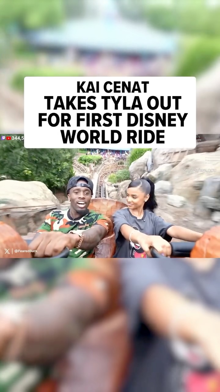 Kai Cenat and Tyla were having a blast together at Disney World! 🎢🙌
