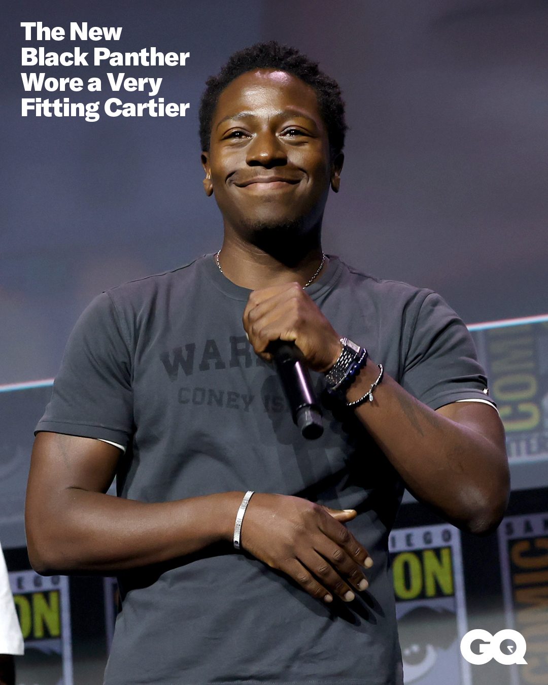 What watch do you wear for one of the most important moments of your career? This past weekend at ComicCon, newly-announced Black Panther David Jonsson made the perfect pick—a Panthère for a Panther. Get all the details on his timepiece at the link in bio. ⌚

Image: Getty