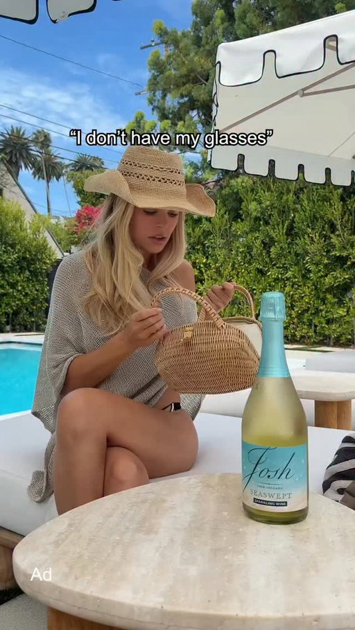 Some things are worth looking for 👀. My favorite summer bev: @joshcellars Seaswept Sparkling.  ✨☀️ #ad #21+ #DrinkResponsibly #JoshCellars