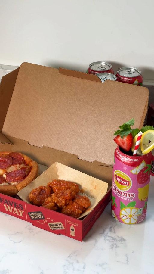 My Hut Box® 🤝 Lipton Fusions® Strawberry Lemonade
