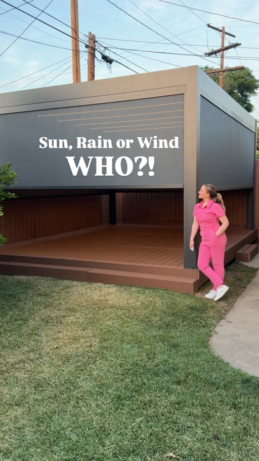 It went from a blazing hot desert, to an outdoor living oasis with our @bonpergola set up! 😍

This is not only shade, but it’s an entire weather proof set up! The screens help block sun, wind, and rain! The gutter system collects all the rain to drain out of the bottom, the lighting dims from bright to moody and the top opens to allow as much sun or airflow as you’d like! There’s even a sensor you can get so it auto closes when it rains! 🙌

#bonpergolapartner #bonpergola #pergola #outdoorliving #backyard