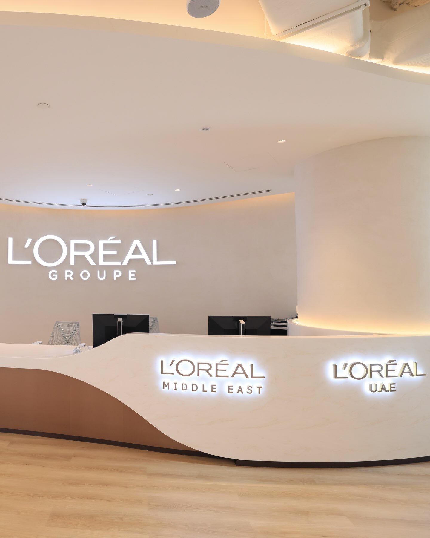 Innovation lives here. ✨ 

Take a glimpse inside our newly renovated L’Oréal Middle East office in Dubai. 

This state-of-the-art space is more than an office; it is a canvas for our future, designed to spark collaboration and drive our ambition to pioneer what’s next. 
It is home where our passion for beauty meets our vision for a sustainable future. 

#LOrealGroupe #OfficeTour #Dubai #CreateTheBeautyThatMovesTheWorld