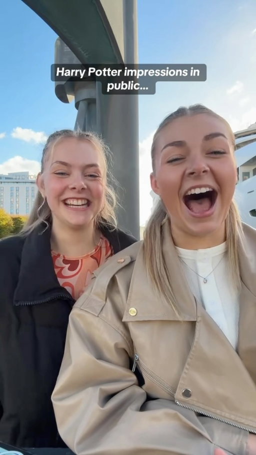Best bits from our most viral HP impression videos… these were so funny to film 🤣🤣 @margauxbarker #harrypotterimpressions #whattowatch