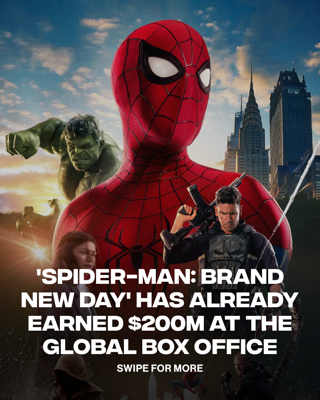 Spidey got MOTION 📈💰
ㅤ
Spider-Man: Brand New Day is already off to a massive start, with global earnings surpassing $200 million ahead of its worldwide rollout as pre-sales continue to climb.
ㅤ
📷Marvel Studios