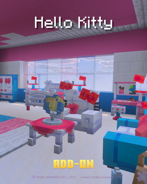 Which room would you take?

Add bow-utiful designs to your world with the Hello Kitty and Friends Furniture add-on! Craft a Vending Machine, mine Gems and purchase furniture pieces inspired by your favorite characters. 

Click the link in bio to claim your free Keroppi Outfit!