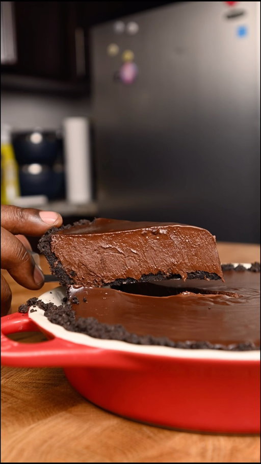 Silky chocolate cream filling, a buttery Oreo crust, fluffy whipped cream, and a drizzle of rich caramel. It’s everything you want in a dessert—smooth, crunchy, creamy, and just sweet enough to keep you coming back for another bite. This one disappears fast, so don’t expect leftovers.

Ingredients
Oreo Crust:
24 Oreo cookies (with filling) 5 tbsp (70g) unsalted butter, melted

Chocolate Filling:
3 large eggs 1/2 cup (100g) granulated sugar 1 cup Ontario whole milk 1 cup Ontario heavy cream 400g bittersweet or semi-sweet chocolate, finely chopped 1 tsp vanilla extract 1/4 tsp salt

Topping:
1 cup Ontario heavy cream 2 tbsp sugar 1/2 tsp vanilla extract Flaky sea salt, to finish Caramel sauce, for drizzling

Instructions
1. Make the Oreo Crust
Preheat oven to 350°F (175°C). Crush Oreos into fine crumbs using a food processor. Mix with melted butter until evenly combined. Press firmly into a 9-inch pie dish. Bake for 8–10 minutes. Let cool completely.

2. Make the Chocolate Filling
In a large heatproof bowl, whisk together eggs, sugar, Ontario milk, and Ontario cream until smooth. Place the bowl over a saucepan of gently simmering water (double boiler). Whisk constantly and heat the mixture until it reaches 167°F (75°C) — thick enough to coat the back of a spoon. Immediately pour the hot custard over the 400g chopped chocolate in a separate bowl. Let sit for 1–2 minutes, then whisk until smooth and glossy. Stir in vanilla and salt. Pour into the cooled crust. Cover the surface with plastic wrap and chill until fully set, at least 4 hours or overnight.

3. Make the Whipped Cream
Whip Ontario cream, sugar, and vanilla until soft peaks form. Spread or pipe over the set chocolate filling.

4. Finish
Drizzle with caramel and sprinkle with flaky sea salt just before serving.

#easyrecipes #torontochef #chocolatecreampie  