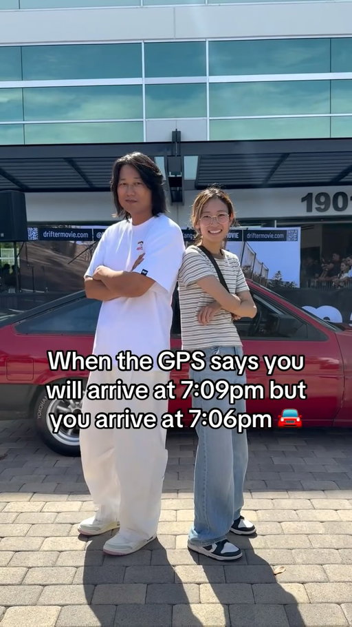 When the GPS says you arrive at 7:09 but you arrive at 7:06pm… I’m too fast @sungkangsta