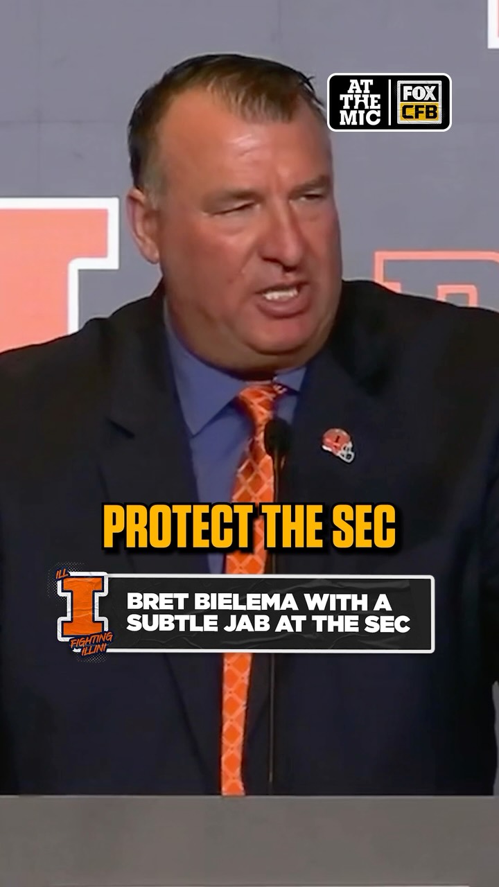 Illinois head coach Bret Bielema had some words about the SEC Commissioner and the current state of college football