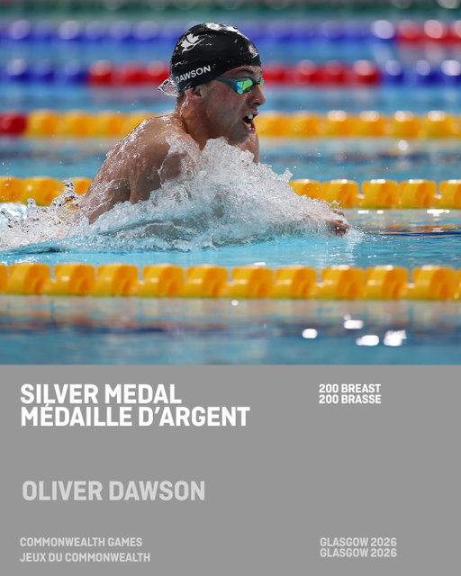 A first Commonwealth Games medal and breaking an 18-year-old Canadian record. 👏

Oliver Dawson delivered a career performance, claiming his first individual senior international medal while rewriting the Canadian record books in the 200 breast.