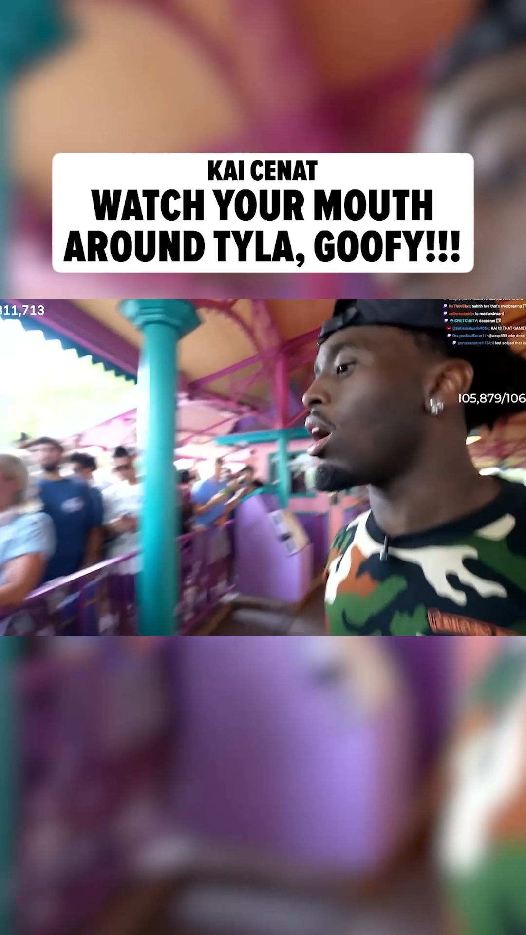 👏💜 Kai Cenat is being praised for a chivalrous moment ... when he told a loudmouth at Disney World to STFU after the man was acting like an a-hole to Tyla.