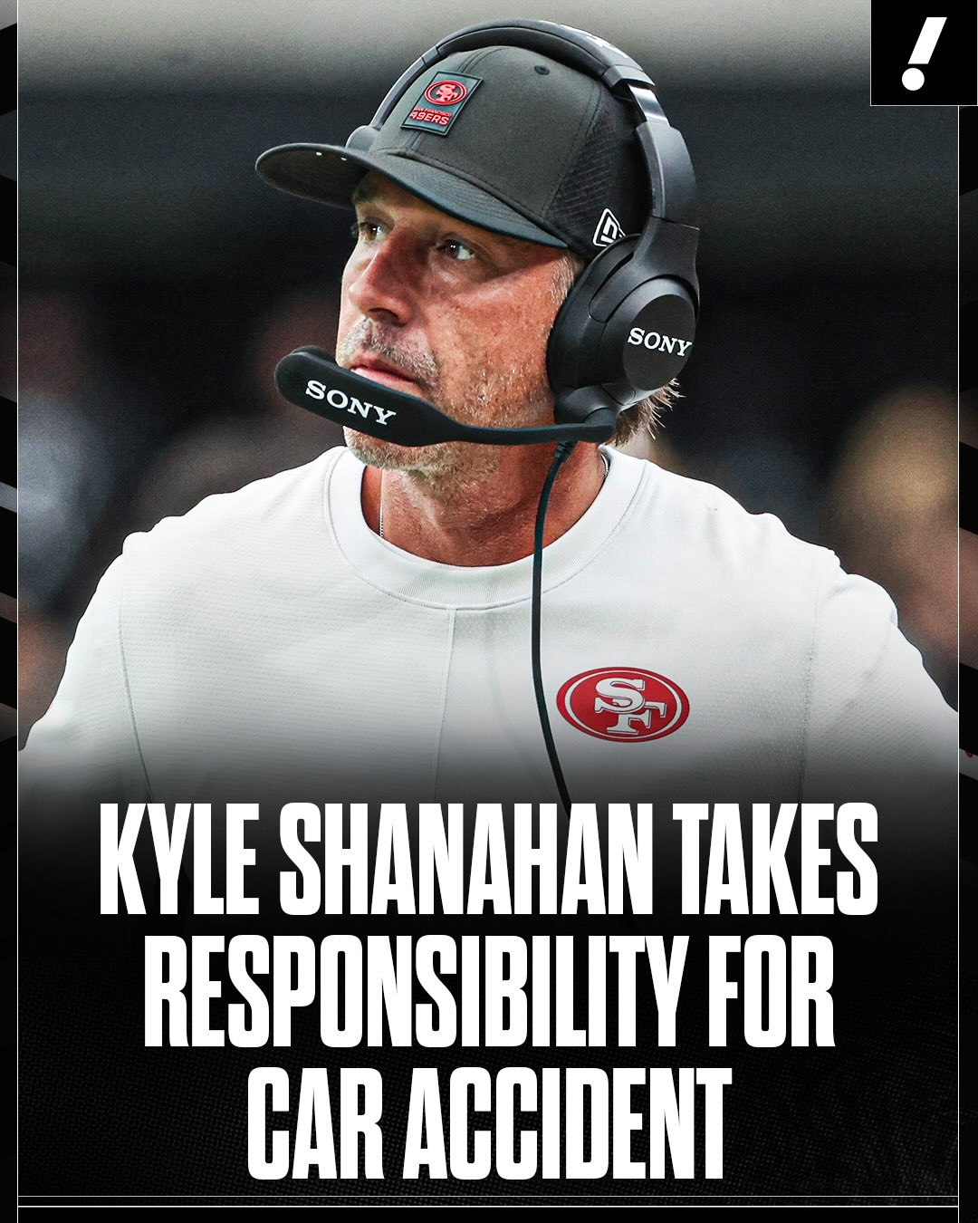 49ers HC Kyle Shanahan addressed the media in his office to clarify that his car accident on July 14 was his fault, contrary to the CHP database report, per Nick Wagoner.

Shanahan said he took his eyes off the road briefly to find his phone which fell between seats and when he looked up he had gone over the line and into an SUV.