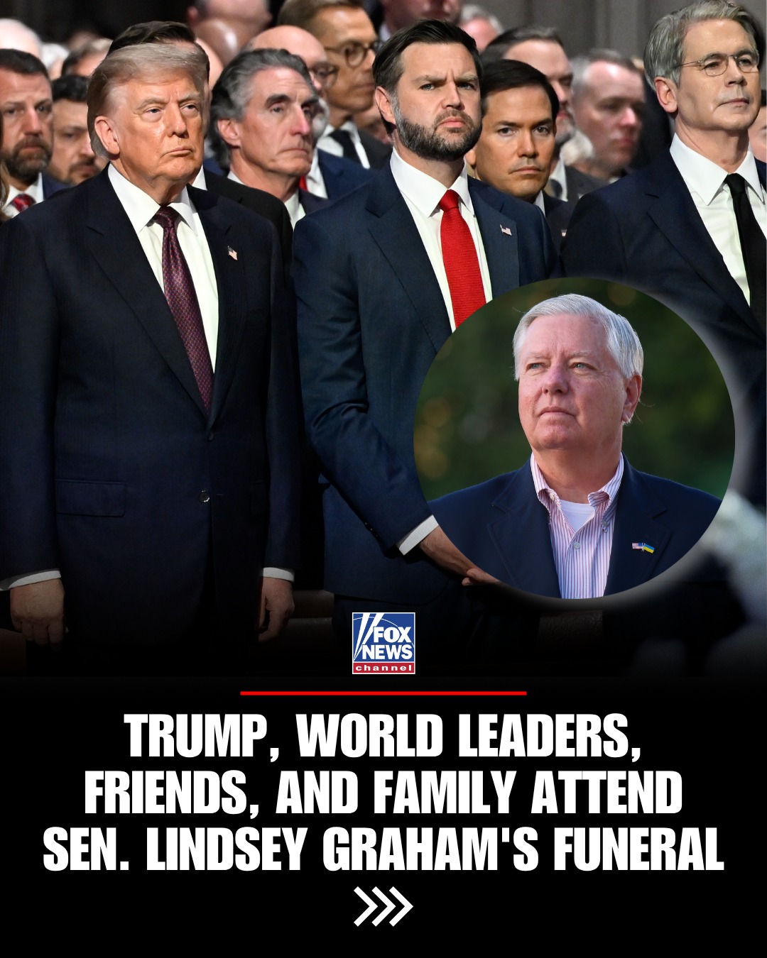A final farewell to Sen. Lindsey Graham.

President Trump, Vice President JD Vance, members of the Trump administration, Israeli Prime Minister Benjamin Netanyahu, Ukrainian President Volodymyr Zelenskyy, Sean Hannity, family and friends gathered in Washington to honor the longtime South Carolina Republican following a congressional tribute ceremony at the U.S. Capitol Rotunda.

Over more than three decades in Congress, Graham became one of Capitol Hill's most recognizable Republicans and a trusted adviser to President Trump on national security, judicial nominations and foreign policy.

President Trump, Hannity, Graham's niece Emillie Boggs Roberts and others delivered heartfelt tributes celebrating his life and legacy, remembering the late senator as a loyal friend, devoted Christian and beloved family member.