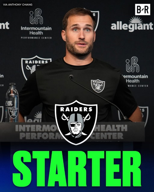 The Raiders QB1 for training camp will be Kirk Cousins over #1 overall pick Fernando Mendoza

(via @AdamSchefter)