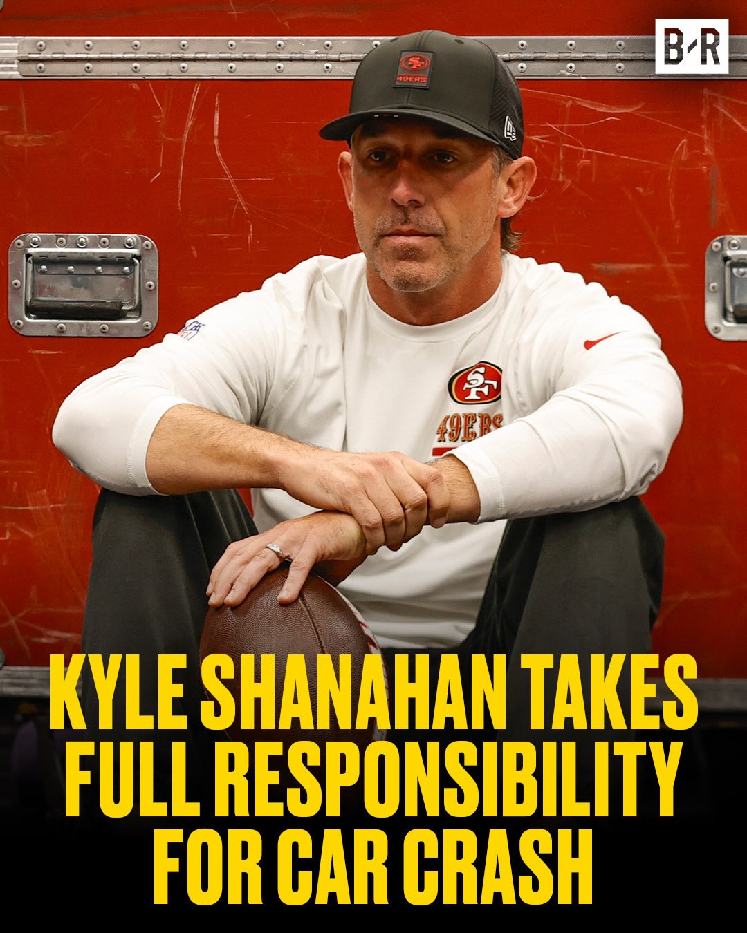 Kyle Shanahan takes full responsibility for the two-car collision on July 14th that was inaccurately reported blaming a 21-year-old female driver.

Shanahan was left with severe injuries including a concussion, broken nose, ribs, and left hand. The other driver was not injured.

(via @nbcsauthentic)
