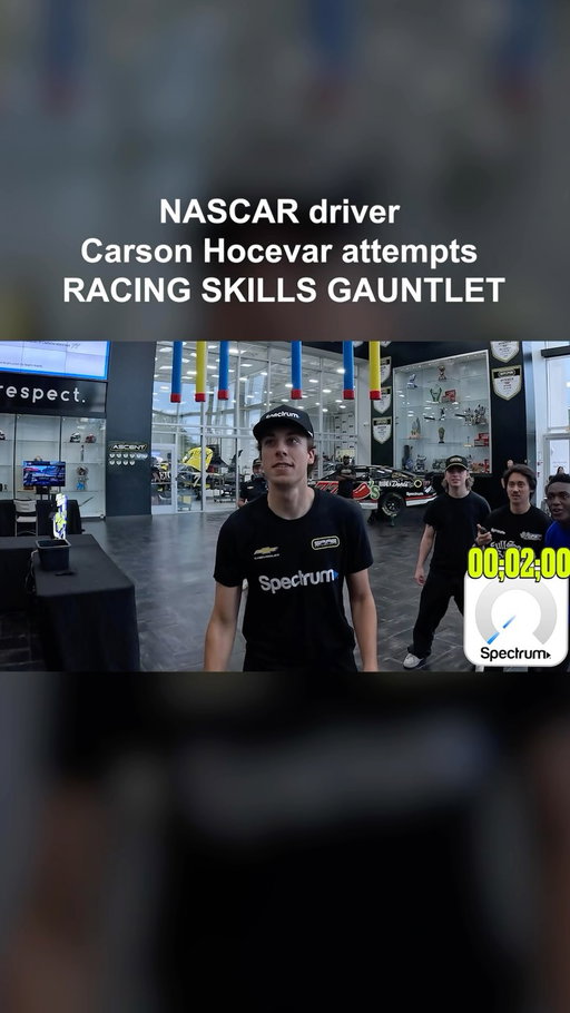We’re off to the races with @getspectrum and @carsonhocevar 🏎️🏁

#fyp #challenge #fullsquad #nascar #racing