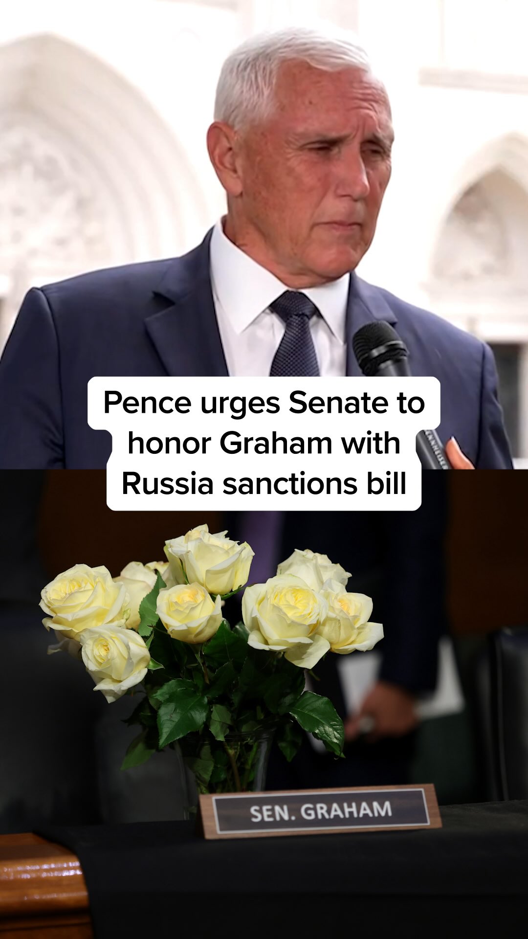 “There would be no greater tribute to Senator Lindsey Graham then for the Senate of the United States to take up the Russian sanctions bill, put it on the president’s desk and have it signed into law.”

MS NOW’s @alivitali spoke with former Vice President Mike Pence, who urged the Senate to pass the Russia sanctions bill originally authored by Sen. Lindsey Graham to honor the late senator’s legacy.

#news #MikePence #politics