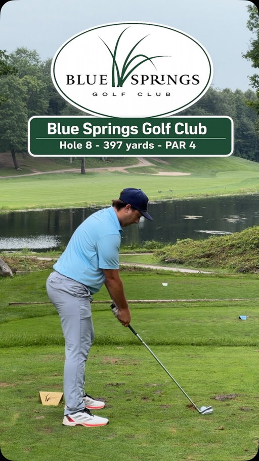 Let’s play the 8th hole at @bluespringsgolfclub in Acton, Ontario, a hole that can really derail a round if you’re not careful #Golf #PlayAHoleWithMe #PlayAHole #TorontoGolf #GTAGolf