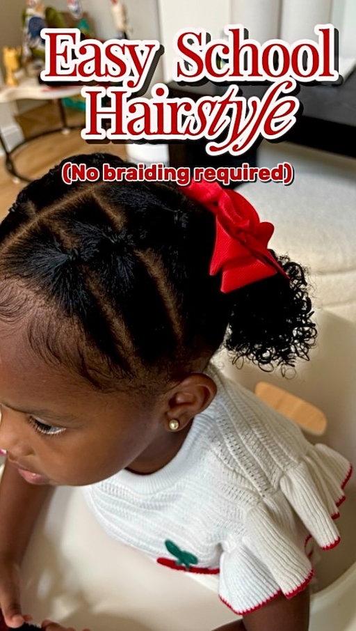 The easiest curly girl hairstyle that LASTS and doesn’t require braiding!! This is definitely going to be our go-to hairstyle when school starts!

#toddlerhairstyles #curlykids #hairtutorialvideo