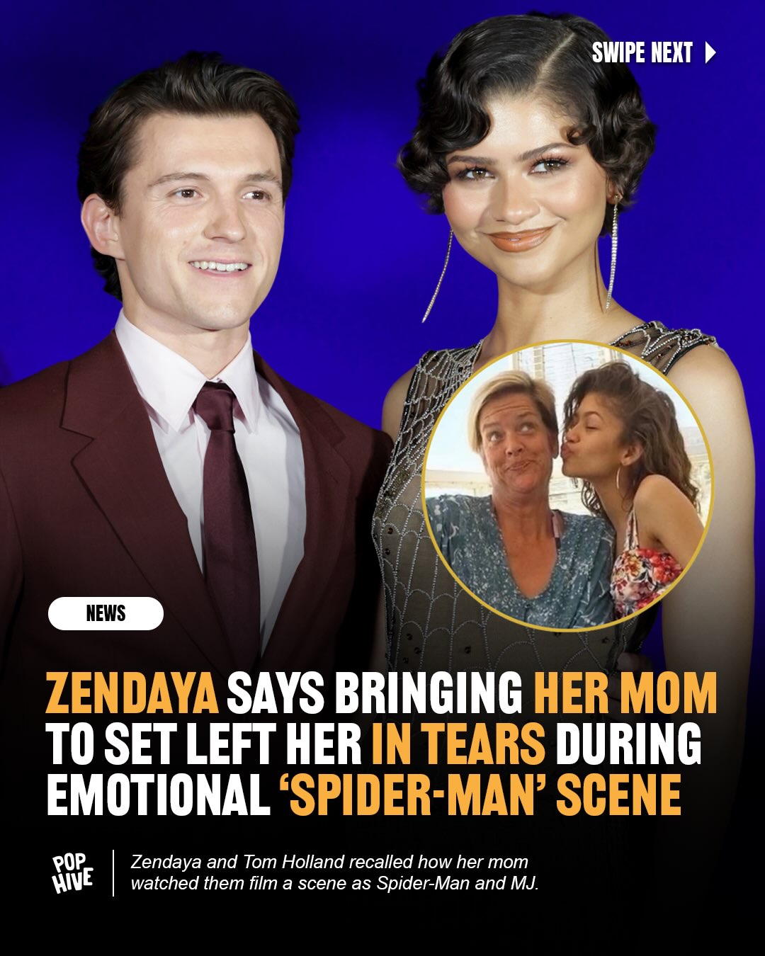 Zendaya says bringing her mom to work turned into an emotional experience. 

The actress revealed her mom was on the ‘Spider-Man’ set for an especially intense scene. Tom Holland joked they warned her to “buckle up,” while Zendaya recalled it was “a tough day for us” as her mom watched the emotional filming unfold.