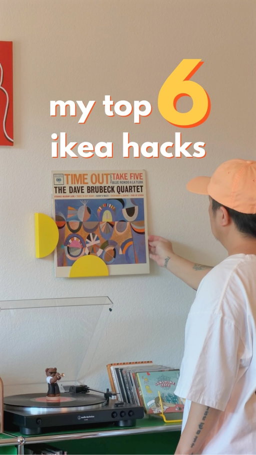 hey fam! 
saving you from scrolling through my entire page… here are my top six ikea hacks! 

#ikea #ikeafinds #ikeahack #homedecorideas #interiordesign homeinspo midcenturymodern apartmenttherapy ikeahacks colorfulhome homedecor