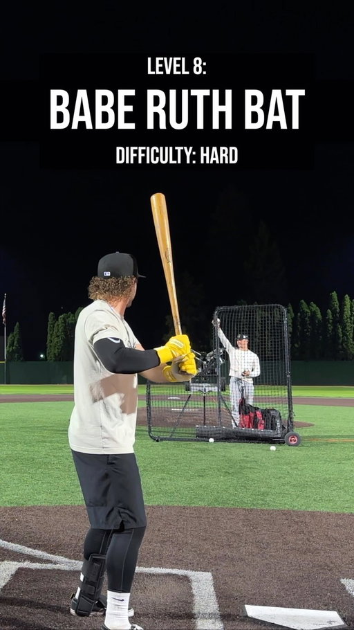 Hitting with BABE RUTH’s Bat…