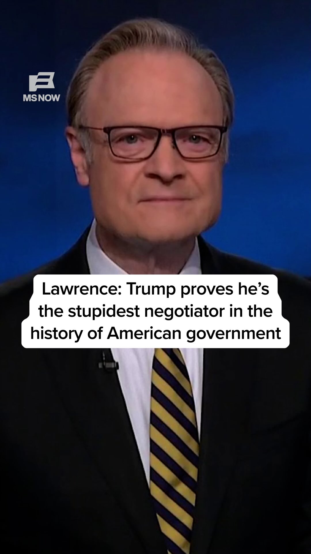 Lawrence: Trump proves he’s the stupidest negotiator in the history of American government • On Day 151 of his war with Iran, Donald Trump met with Ukrainian President Volodymyr Zelenskyy and Israeli Prime Minister Benjaman Netanyahu in separate Oval Office meetings. MS NOW’s @lawrence_odonnell says that what we know about Trump “makes it very likely that absolutely nothing was accomplished in his meeting with Netanyahu.” Lawrence argues that Trump's threats and lies about his war reveal a man "lost in his presidency" and "lost in his war."