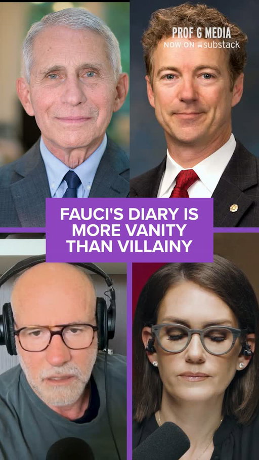 Fauci’s diary is “a Bad Look”

Sen. Rand Paul subpoenaed and published over 1,000 pages of Dr. Anthony Fauci’s pandemic-era personal diaries. Scott Galloway and Jessica Tarlov discuss, on Raging Moderates.