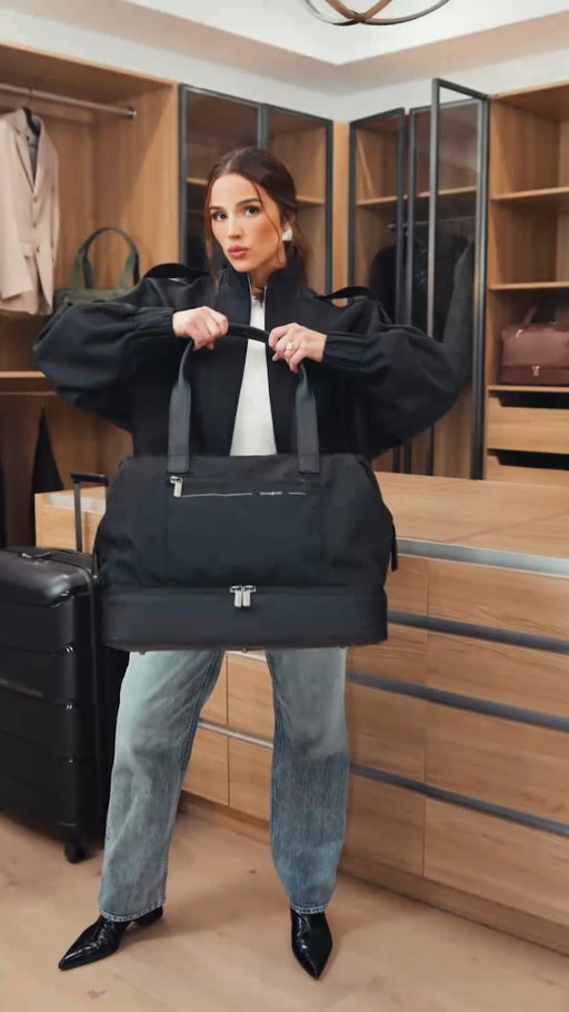 Whether catching a flight or heading across town, @oliviaculpo needs a bag that can keep up. The Better Than Basic Collection blends elevated style with thoughtful functionality for every part of your day, now including the Travel Backpack & Crossbody styles 👀✨
