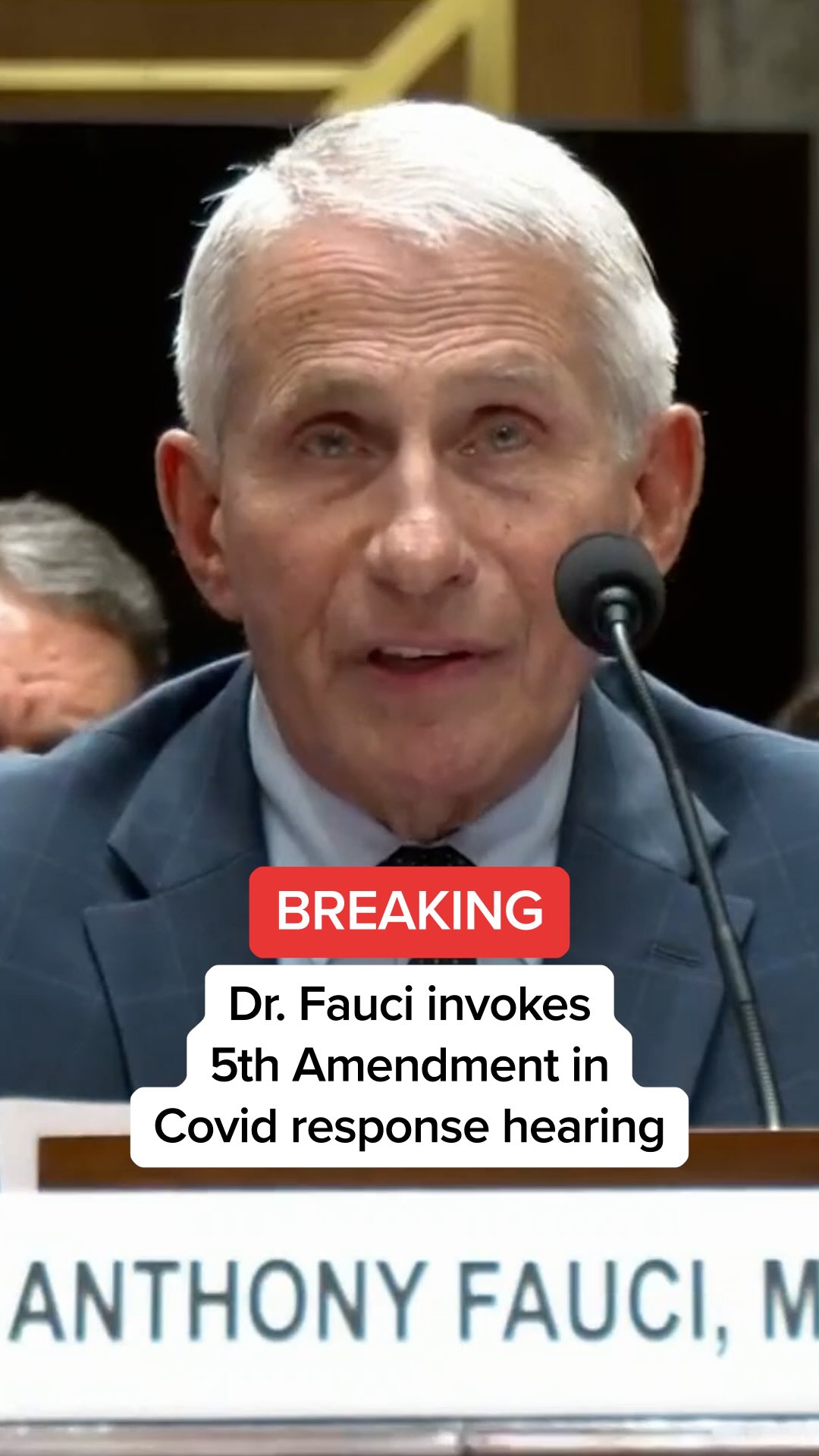 Dr. Anthony Fauci told senators he would invoke the Fifth Amendment while testifying on Covid response under his leadership as director of the National Institute of Allergy and Infectious Diseases. During his opening statement, Fauci called out committee chair Sen. Rand Paul, saying the Kentucky Republican’s “unhinged obsession” with him is why he would not answer any questions.

#news 
#politics