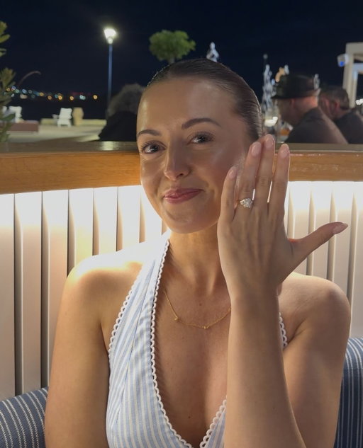 She said yes! 💍 🤍 🩵⁠ ⁠
⁠
Congratulations to Lindsay's clients, Nikki and Blair⁠✨⁠
⁠
Wishing you a happy engagement from the Touch of Gold team.