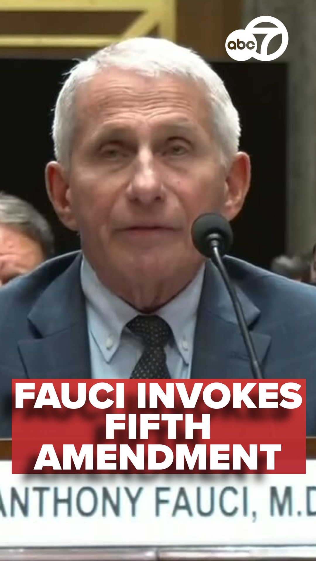 WATCH: Anthony Fauci invokes Fifth Amendment during Senate hearing
 
Dr. Anthony Fauci invoked the Fifth Amendment and declined to answer questions during a Republican-led Senate hearing examining his handling of the COVID-19 pandemic and its origins. 

MORE: https://tinyl.co/4lSF
