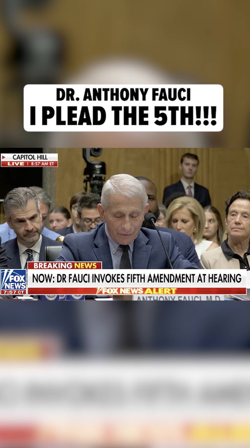 Dr. Anthony Fauci was not about to play ball at Wednesday's Senate hearing, where he was getting grilled about his leadership during the 2020 pandemic, pleading the 5th Amendment to every question. 🗣️