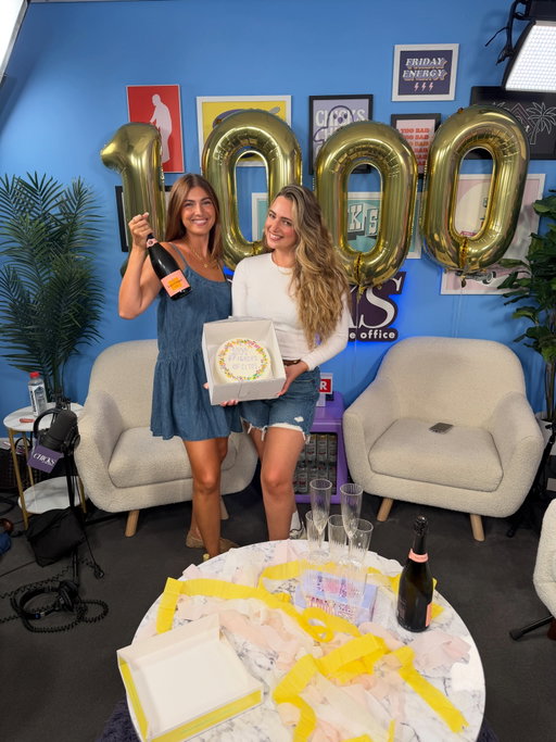 1000 ➡️ 500 ➡️ 300 ➡️ radio days➡️ the team

Can’t believe we are celebrating ONE THOUSAND episodes of @chicksintheoffice !!! It’s been almost exactly 8 years since the podcast officially started, and I couldn’t be more proud of what we have accomplished.

@mariaciuffo I love you endlessly- you are my work wife, my sister, best friend all in one amazingly hilarious perfect human 

@noahives lil bro, you’ve been with us since the real beginning and without you, we never make it to this milestone. The hardest worker I know and it’s not even close. 

@sarah.aprea is the ying to Noah’s yang and we are so incredibly lucky to have you! People ask how we do as much as we do, it’s because we’ve been able to add people like you to the team. 

@maddy.ryannn the queen of social!!!! Thank you for your 24/7 dedication. Not an easy job and you make it seem effortless. The last piece in our puzzle!

Thank you to all our amazing listeners, husbands, families, friends who have made this all possible!!! ILYSM! And dare I say, we’ve never looked better? 😂❤️