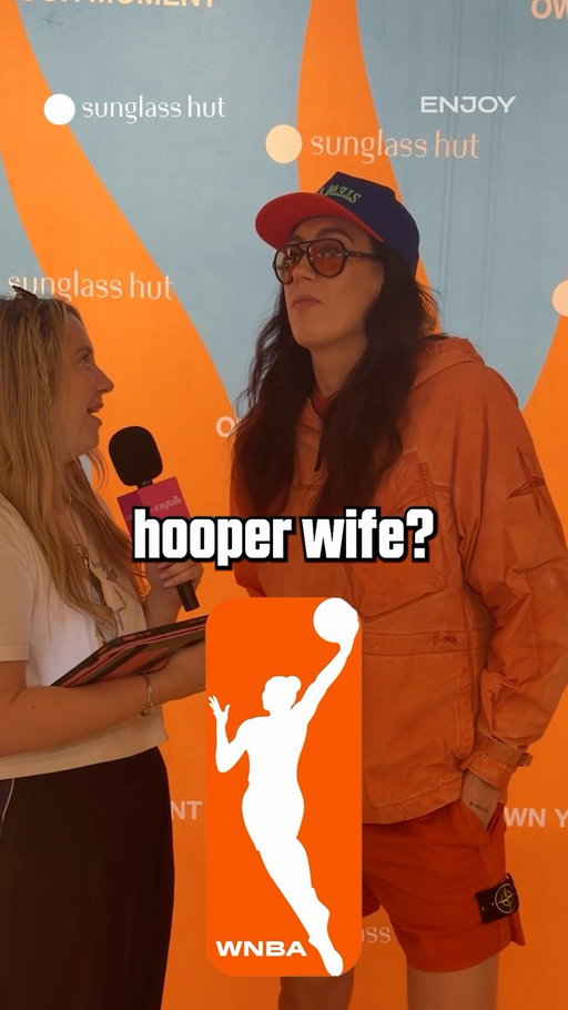 Stewie absolutely owned the moment during this trivia about her wife 😎 @breannastewart30 @iso.maddy @sunglasshut 

#sunglasshut #breannastewart #wnba #couplegoals #ad