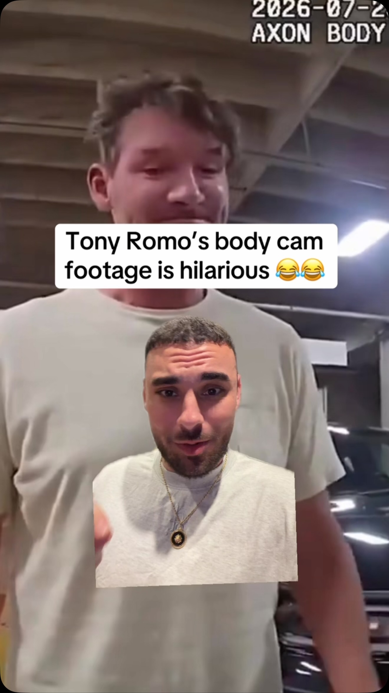 Tony Romo’s body cam footage is hilarious 😂😂