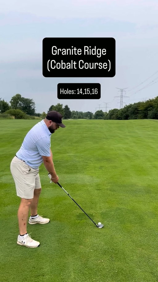 Come play one of the hardest 3 holes stretches at @graniteridgegolf with me!⛳️

Holes: 
14 - 405 yard | Par 4
15 - 570 yard | Par 5
16 - 160 yard | Par 3