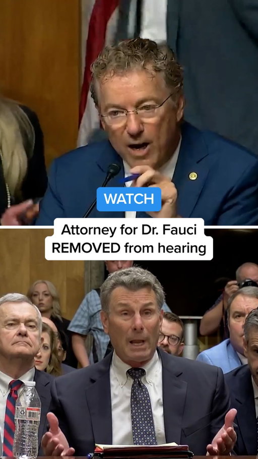 Sen. Rand Paul ordered security to remove Dr. Anthony Fauci’s attorney, David Schertler, during a Senate hearing on Fauci’s response to the Covid pandemic after Schertler spoke without being formally recognized. Talking to reporters outside the room, Schertler said he wanted the committee to know Dr. Fauci has the right to assert the Fifth Amendment in response to senators’ questions.

#news 
#politics