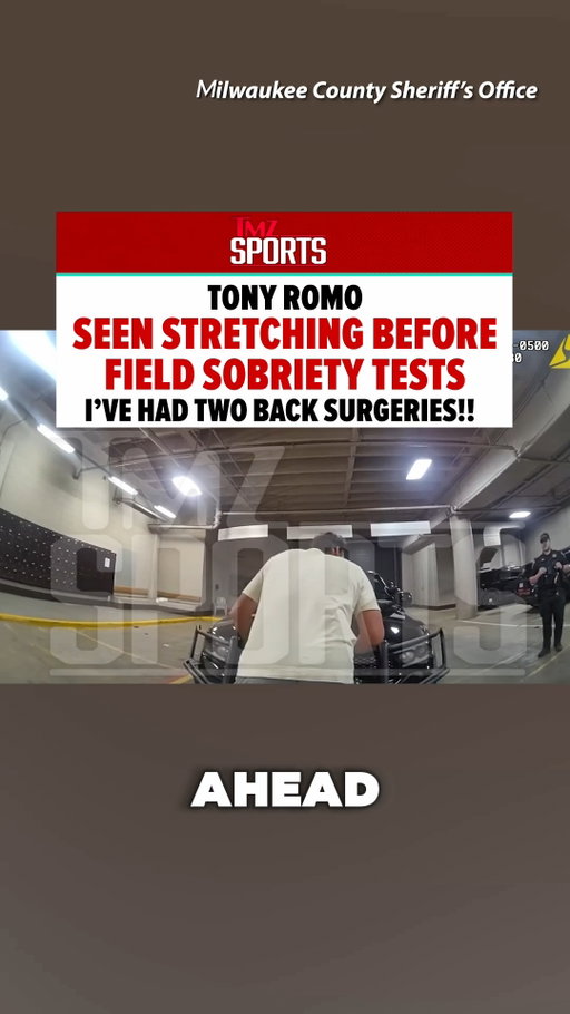 Tony Romo’s OWI arrest bodycam is out… and before taking his field sobriety tests, the former Cowboys QB was seen stretching like he was about to tee off. 😅 ⛳ 
Romo told officers he had just left a golf tournament and was on his way to visit his grandparents before police say he struggled through the tests. He also allegedly refused an intoxication test and is now fighting the citation. 🚨