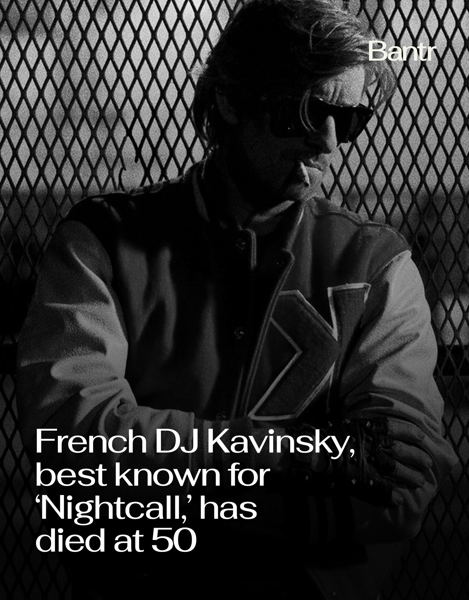 French electronic artist Kavinsky, whose unmistakable synth-heavy sound reached audiences around the world, has died at 50.

The musician, born Vincent Belorgey, was found dead at his home in Paris on Tuesday. Authorities are investigating the cause of death.

Kavinsky became internationally known for his 2010 track “Nightcall,” which famously opened the 2011 Ryan Gosling film Drive. 

His career also included opening for Daft Punk on tour in 2007, while “Nightcall” later reached another enormous audience during the closing ceremony of the 2024 Paris Olympics.

French President Emmanuel Macron and Culture Minister Catherine Pégard have both paid tribute following news of his death.

Rest in peace. 

#bantrmen #kavinsky #rip