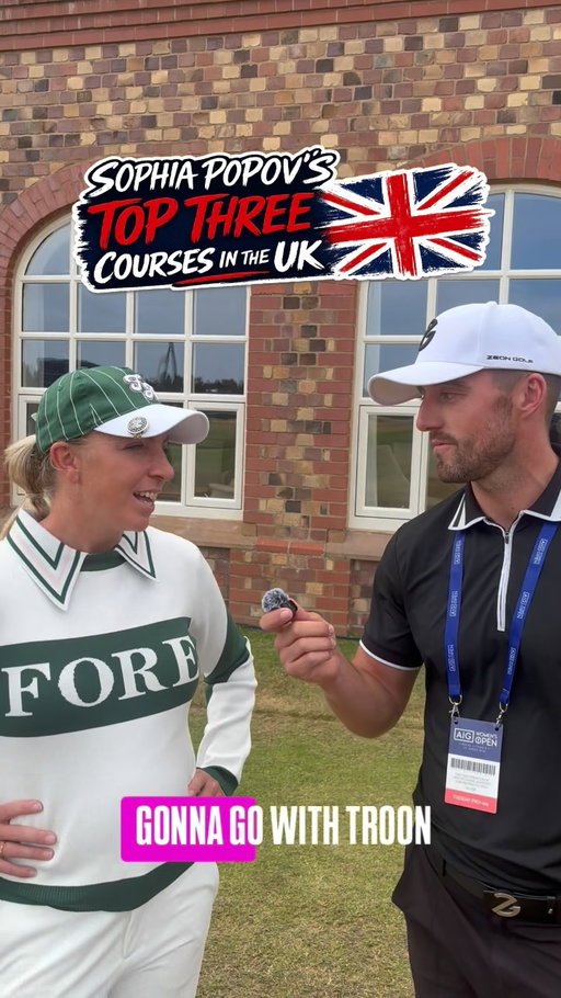 🗣️ We caught up with former @aigwomensopen champion @sophiacpopov after her practice round at @royallythamgolf to find out her favourite courses she’s played in the UK…
