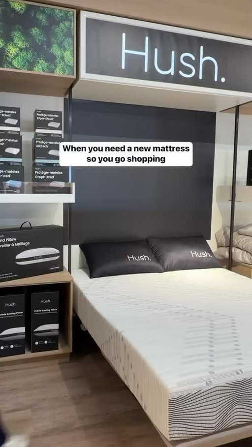Pretty self-explanatory if you ask us.

Go try the new Hush Arc-Tech Mattress, exclusively at Sleep Country 😴