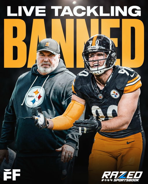 BREAKING: Steelers head coach Mike McCarthy announced that live tackling will be BANNED during training camp to avoid additional injury risk 🚨

Under Mike Tomlin, the Steelers embraced the physicality of live tackling when the pads came on at camp, but McCarthy is taking a different approach in his first season at the helm. 

“We won’t do live tackling. No, I’ve done live tackling in the past. Every drill’s been evaluated. There’s a GPS component behind everything that we do. You know, there’s more stress that we need to apply to our training situations than just going to the ground,” McCarthy said. 

“Tackling is a good way to go. I’ve done it. But I feel like, you know, we’ll be able to get it done in in other ways of training, particularly in our tackling drills, in the team drills. So, injuries are part of the game, you know? And I think you’ve clearly got to do the best you can. And it’s a judgment. You try to reduce risk. So — but we will not live tackle. And we’ll have goal-line, but we won’t live tackle. And it is, you know, that’s one of the harder drills to get that done.”

(🎥: Steelers)