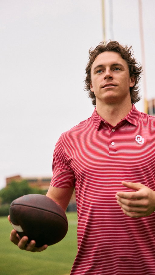Welcome to #TeamMizzen, @johnmateer10.

For John, the goal is simple: win football games. That straightforward mindset is what it takes to perform every Saturday, and with styles that help him look his best off the field, we know he’ll play his best on it.

As the Official Tailgate Shirt of @ou_football, we’re proud to partner with John and get him (and all OU fans) geared up for gamedays.